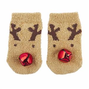 Reindeer Jingle Bell Socks