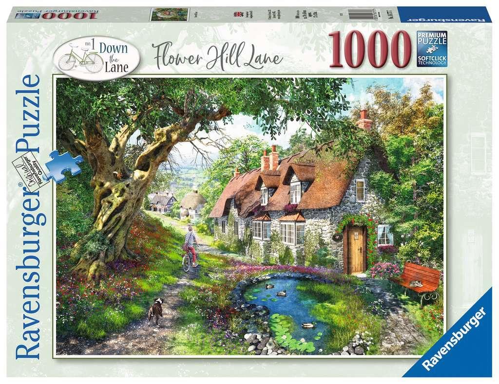 Ravensburger 16777 Flower Hill Lane 1000 Piece Jigsaw Puzzle