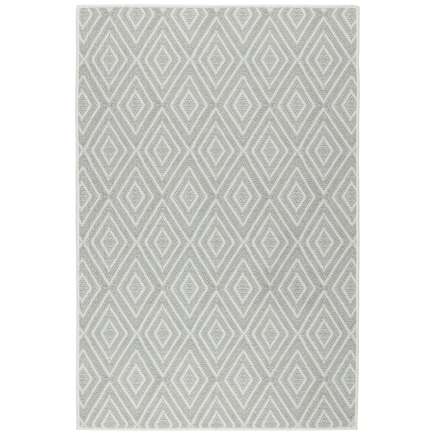 Diamond Platinum/White Rug