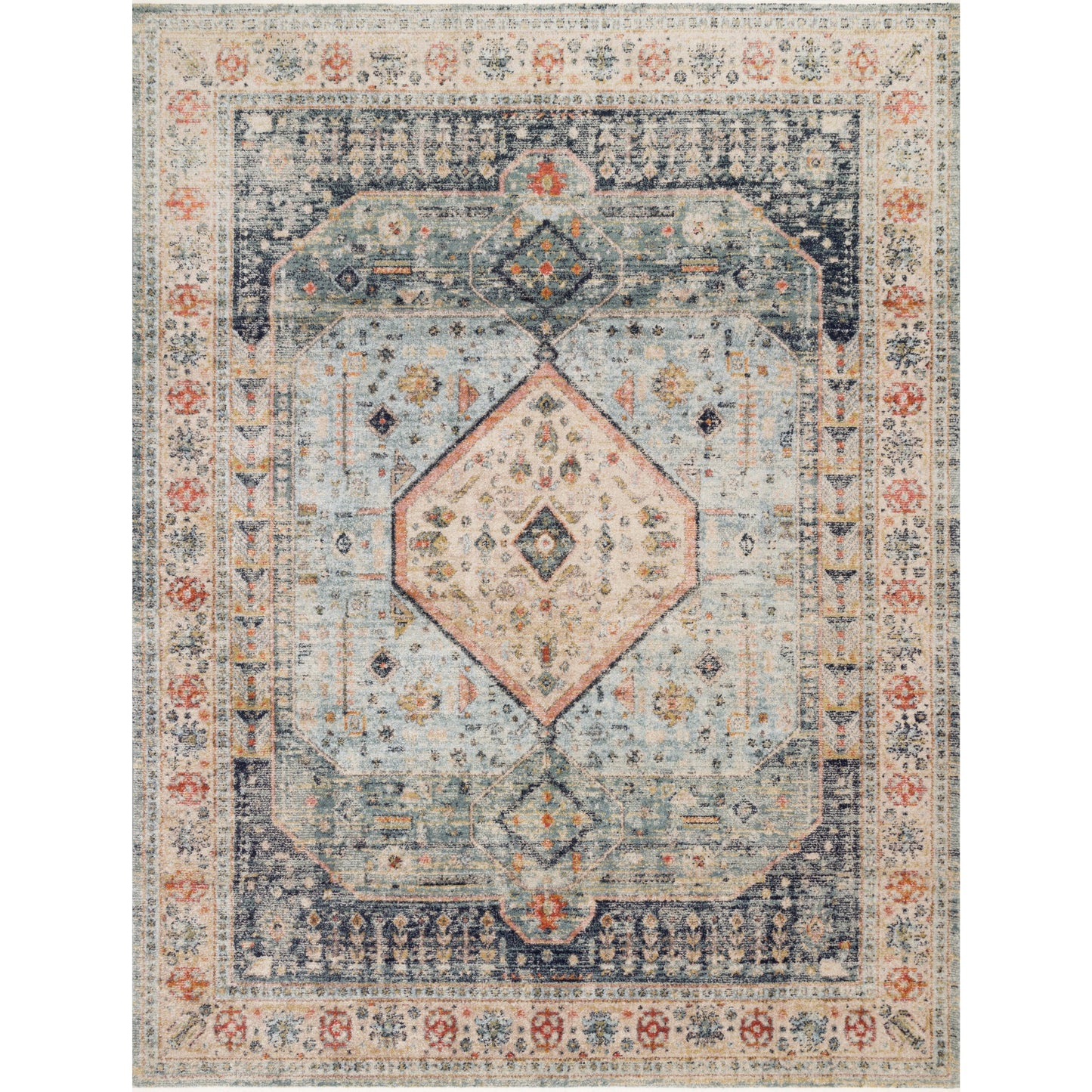 Graham Blue / Ant. Ivory Rug | Magnolia Home by Joanna Gaines x Loloi