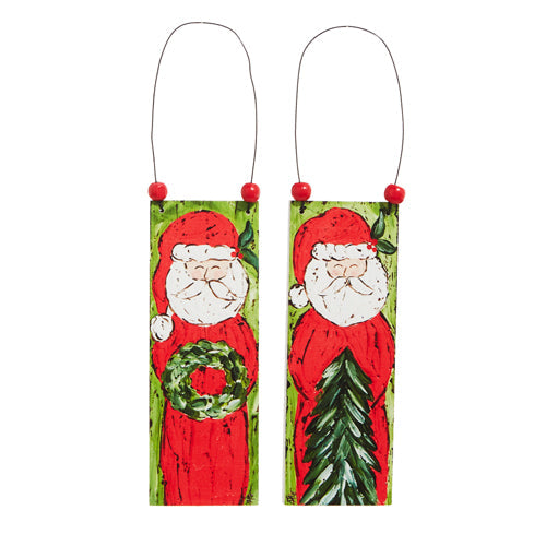 Santa Claus Wooden Ornament