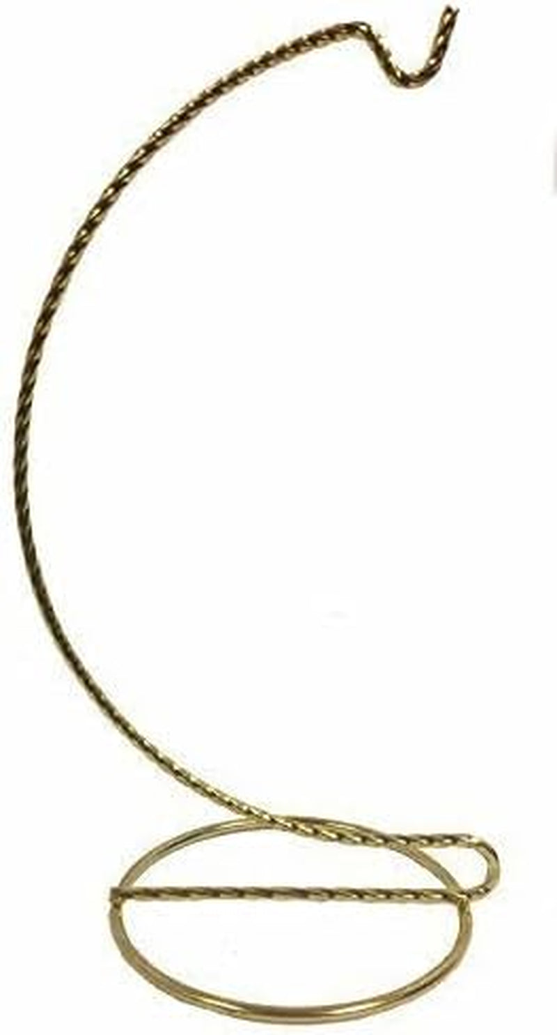 PIÑATAS OLE Twisted Brass Metal Christmas Tree Ornament Display Stand 11 Inches Tall - Gifts and Decorations for Christmas, Halloween and Holidays