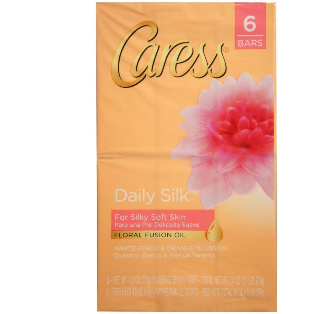 Caress Beauty Bar Daily Silk 4 oz, 6 Bar (Pack of 5)