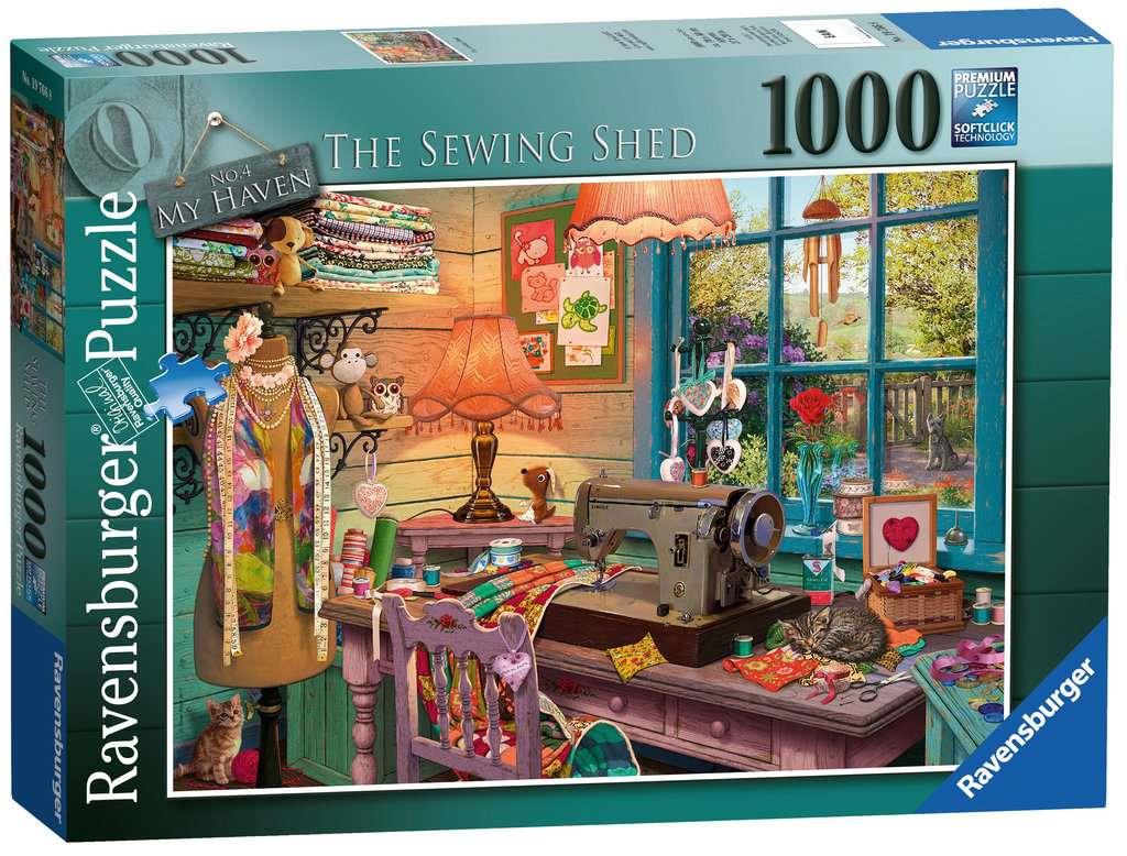 Ravensburger 19766 The Sewing Shed 1000 Piece Jigsaw Puzzle