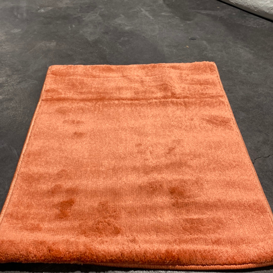 Custom Size Runner Rug Solid Color Orange Medium Pile Slip Resistant Runner Rugs by Feet Rug Size: Runner 2'2" x 5'