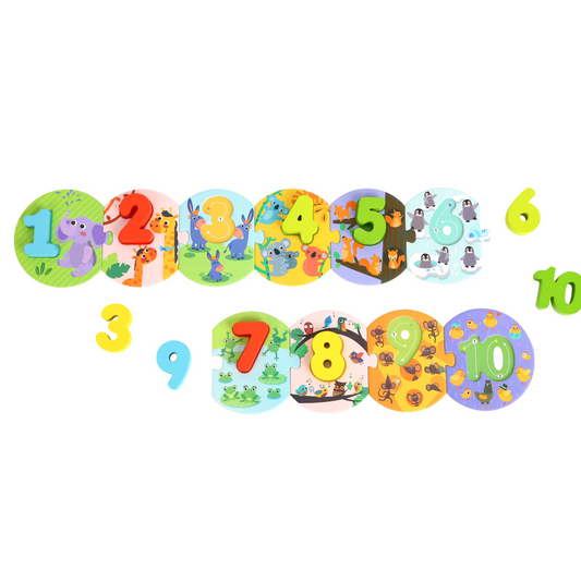 Numbers Kids Puzzle in Carry Box