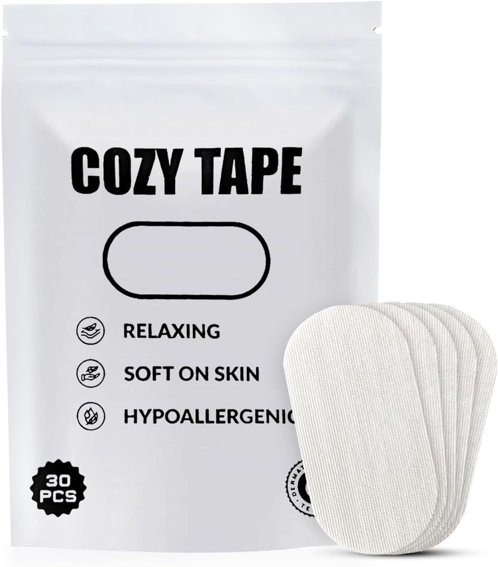 Adhesive Cotton Strips - (30 Pack) - Gentle On Skin, Pain Free Removal, Hypoallergenic, Latex Free -Strong Hold Strips - Gentle Strips for Sensitive Skin - Pain Free Removal - Medical Grade