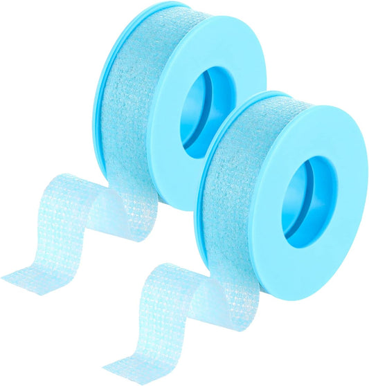 Nuanchu 2 Rolls Silicone Tape Blue Silicone Tape Reusable Adhesive Waterproof Silicone Tape (0.5 Inch x 3.9 Yards)