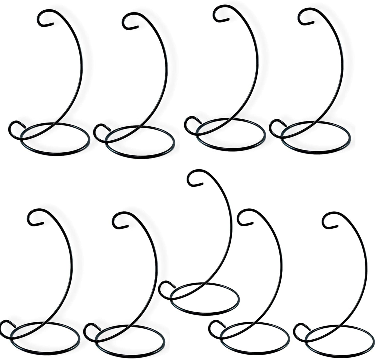 BANBERRY DESIGNS Black Ornament Stands - Set of 5 Black Metal Holders – Great for Hanging Christmas Ornaments, Globes, Terrariums Home & Garden > Decor > Seasonal & Holiday Decorations BANBERRY DESIGNS 10 Pack