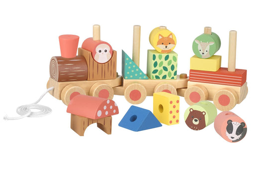 Orange Tree Toys Woodland Puzzle Train