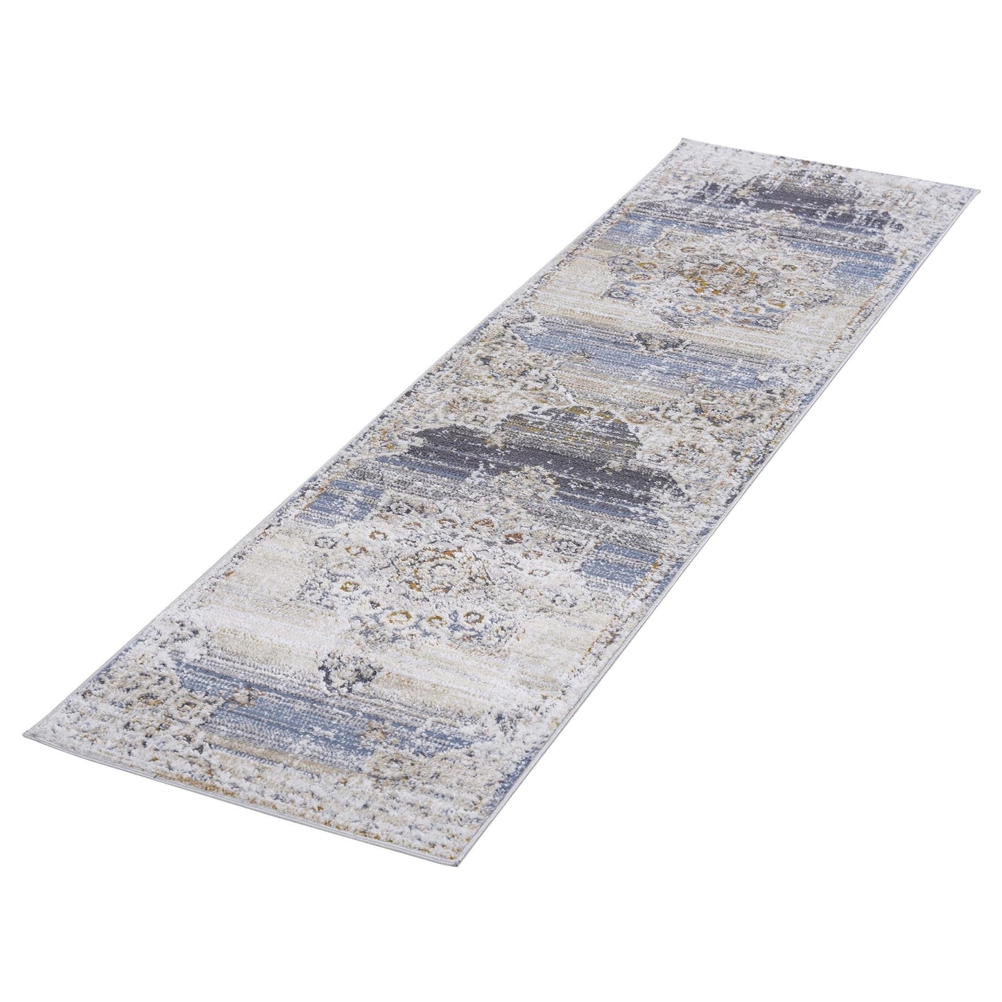 Payas Cream-Gold Runner Rug Size 2'2'' x 8'