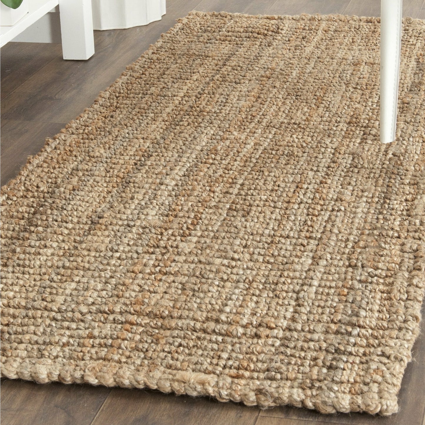 Grassmere Hand-woven Jute Natural Area Rug Rectangle 2' x 3'
