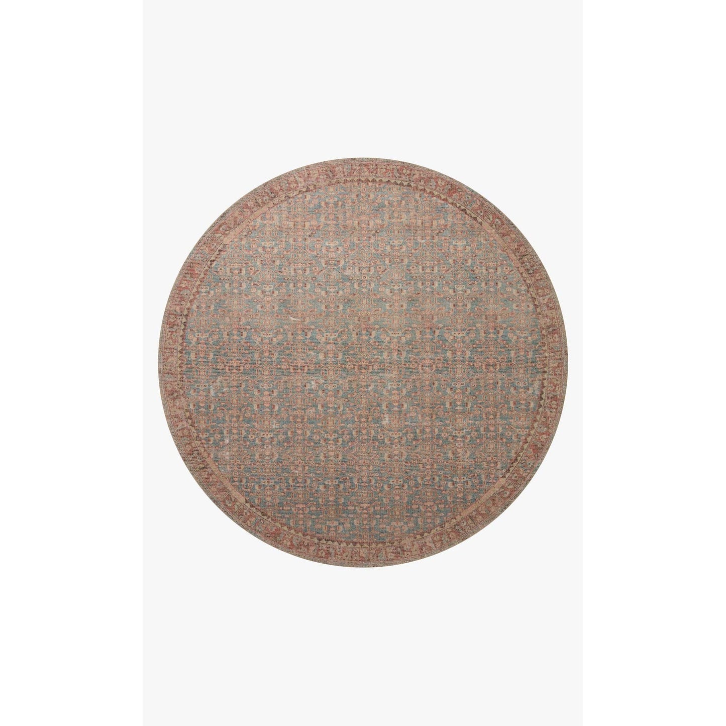 Aubrey Blue / Terracotta Rug | Angela Rose x Loloi