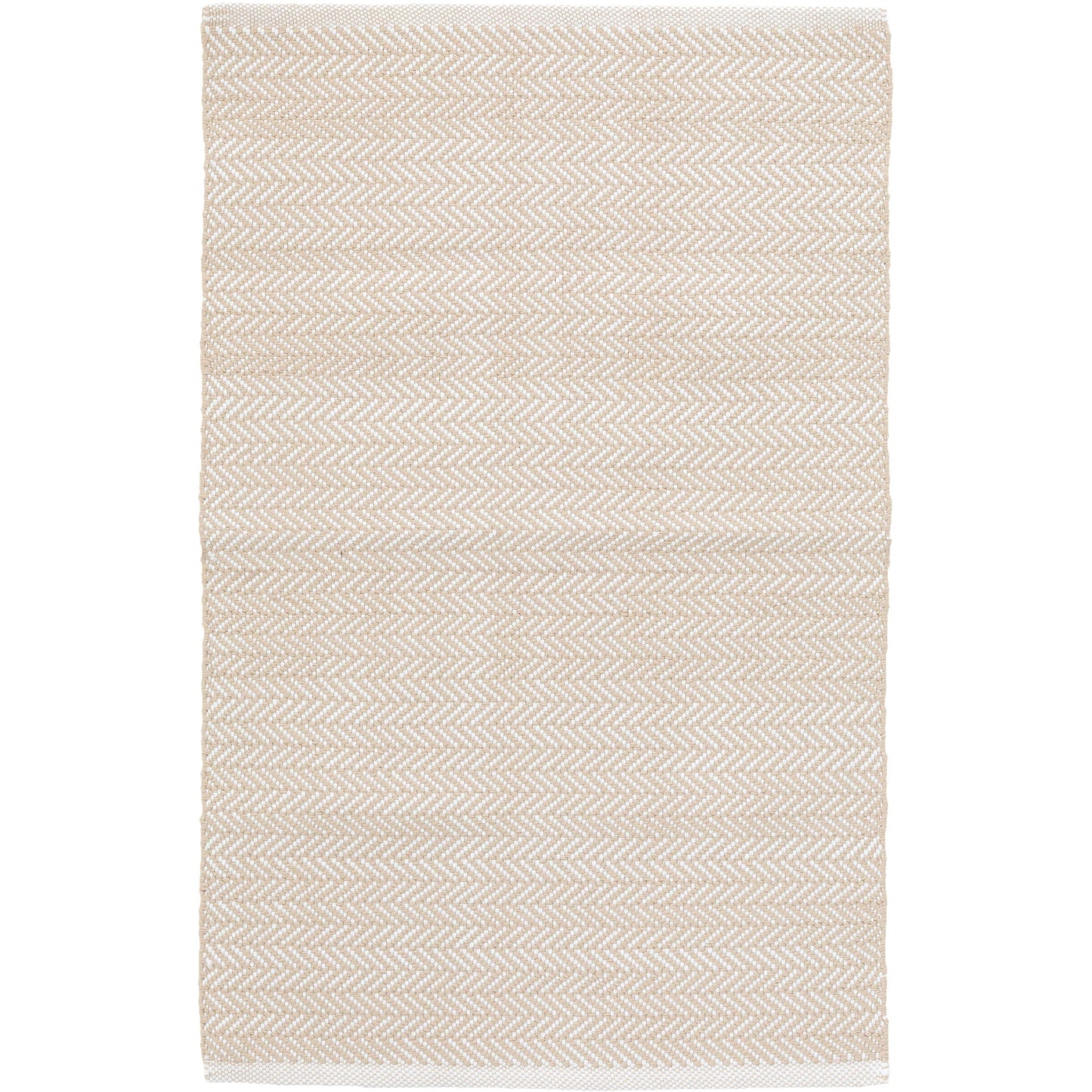 Herringbone Linen/White Indoor/Outdoor Rug