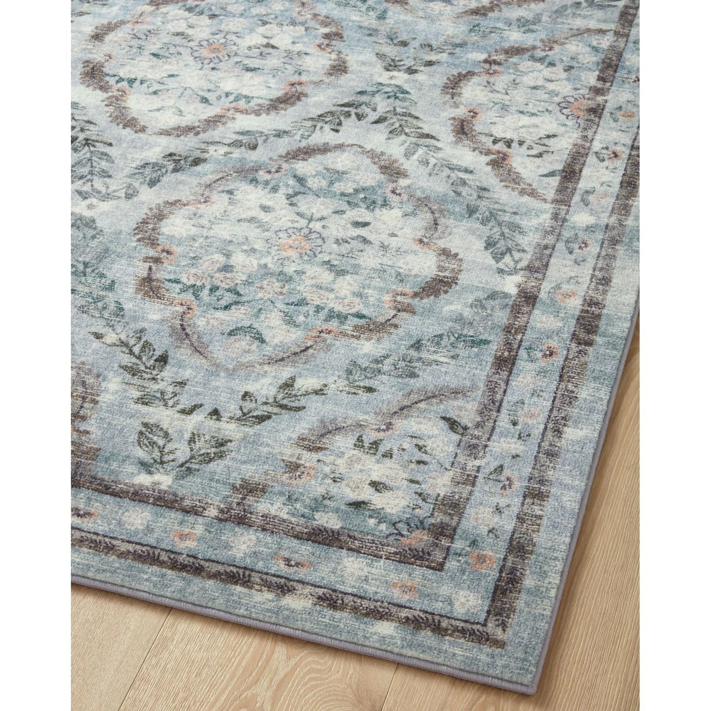 Courtyard Chateau Blue Rug | Rifle Paper Co. x Loloi