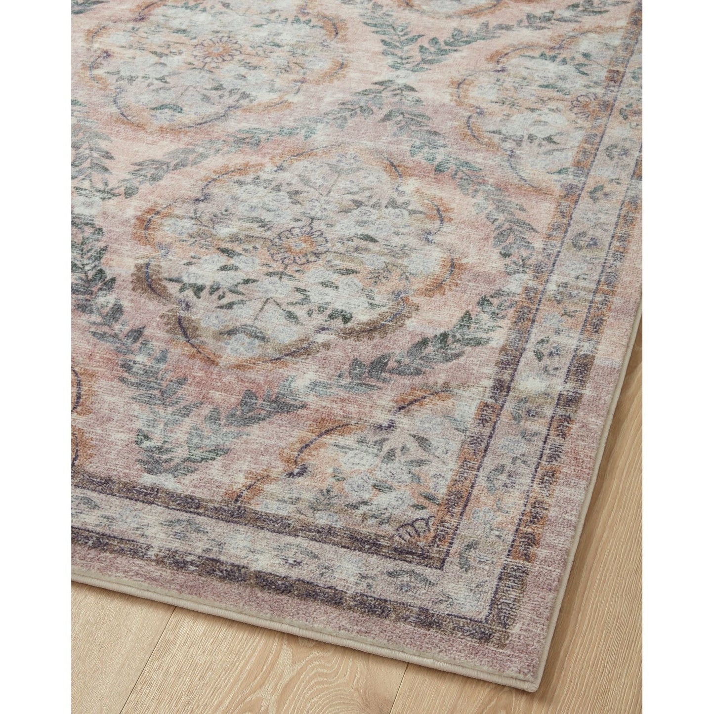 Courtyard Chateau Blush Rug | Rifle Paper Co. x Loloi