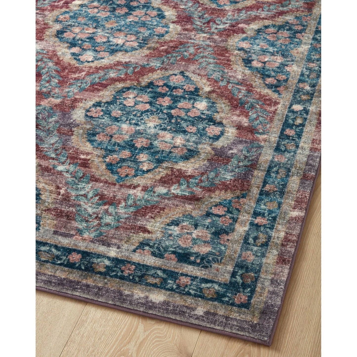 Courtyard Chateau Red Rug | Rifle Paper Co. x Loloi