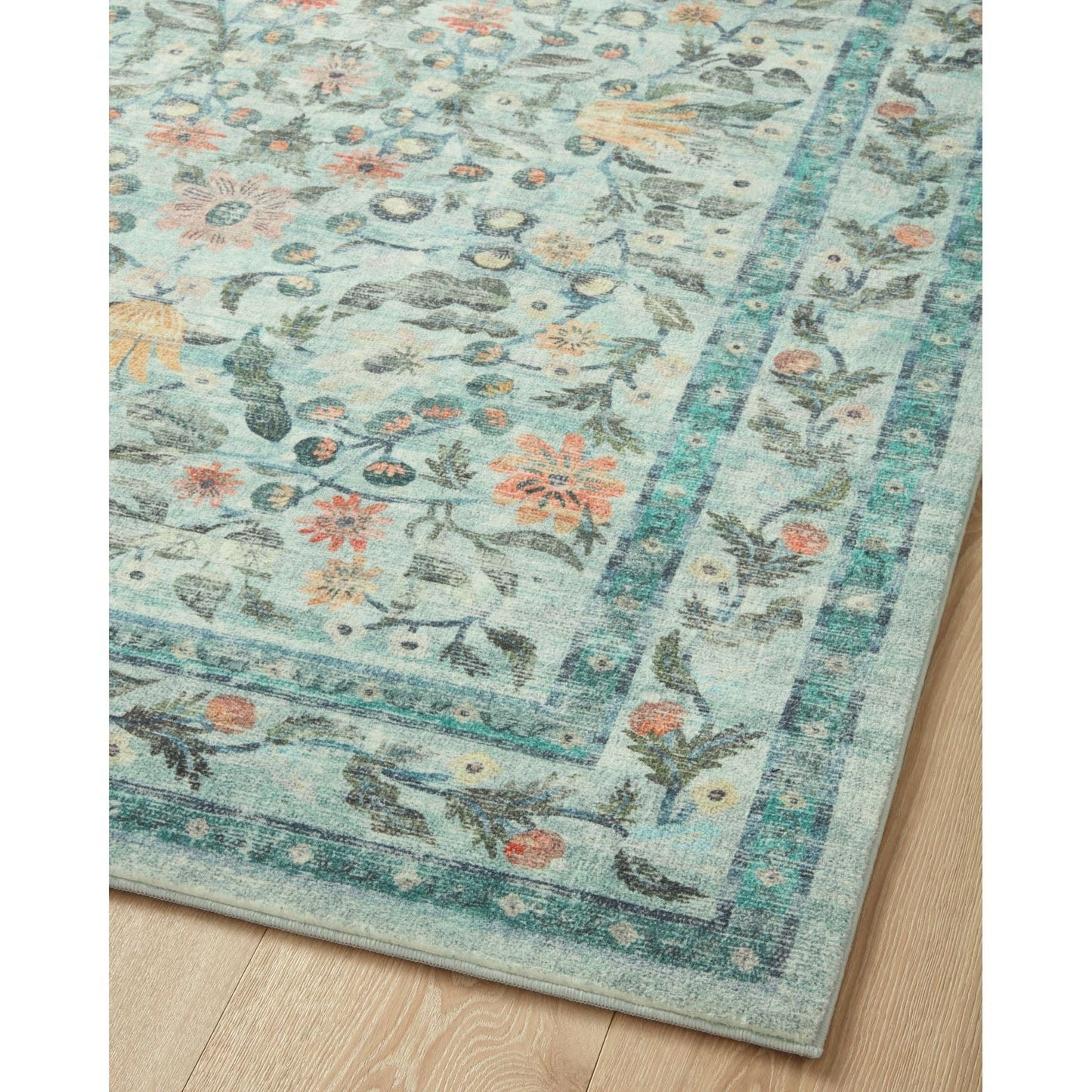 Courtyard Eve Sage Rug | Rifle Paper Co. x Loloi