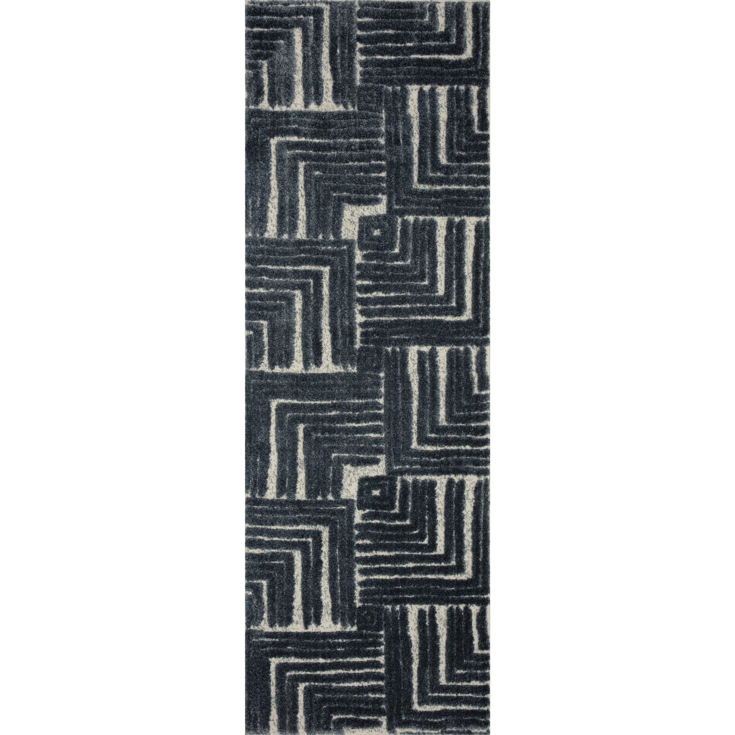 Hagen Blue / White Rug