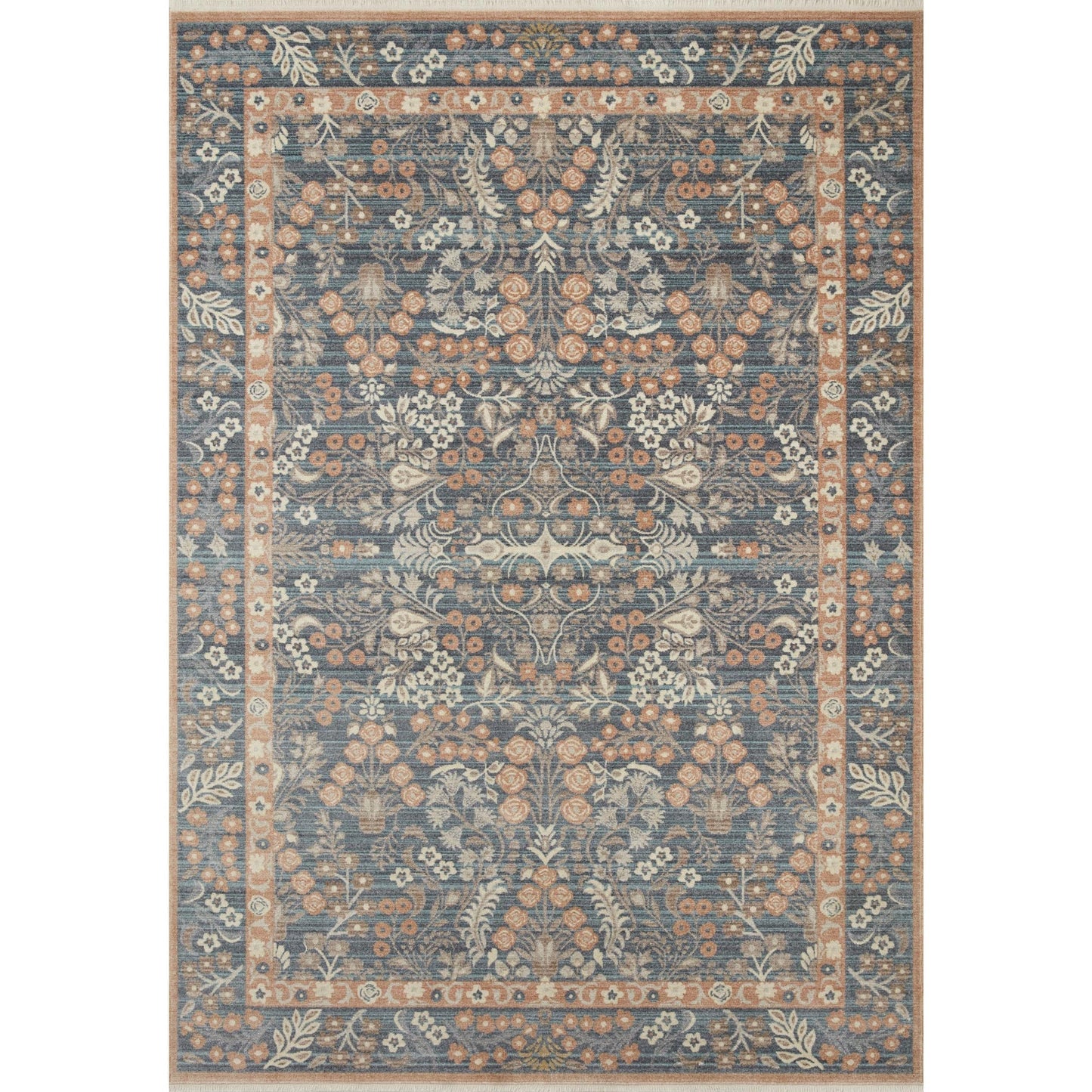 Holland Lotte / Navy Rug | Rifle Paper Co. x Loloi