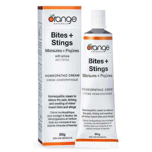 Orange Naturals Bites + Stings Homeopathic Cream with Arnica 50g