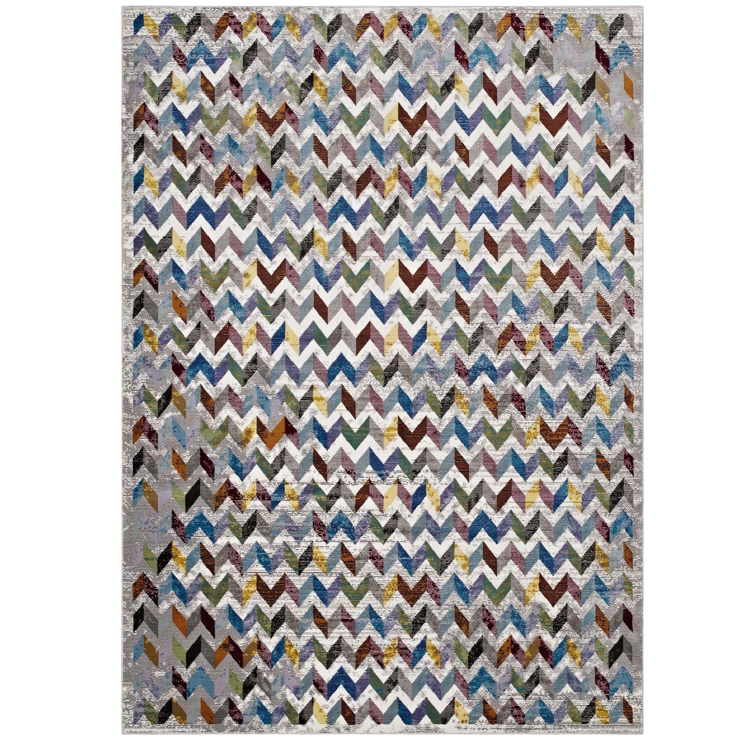 Gemma Chevron Mosaic Area Rug - East Shore Modern Home Furnishings