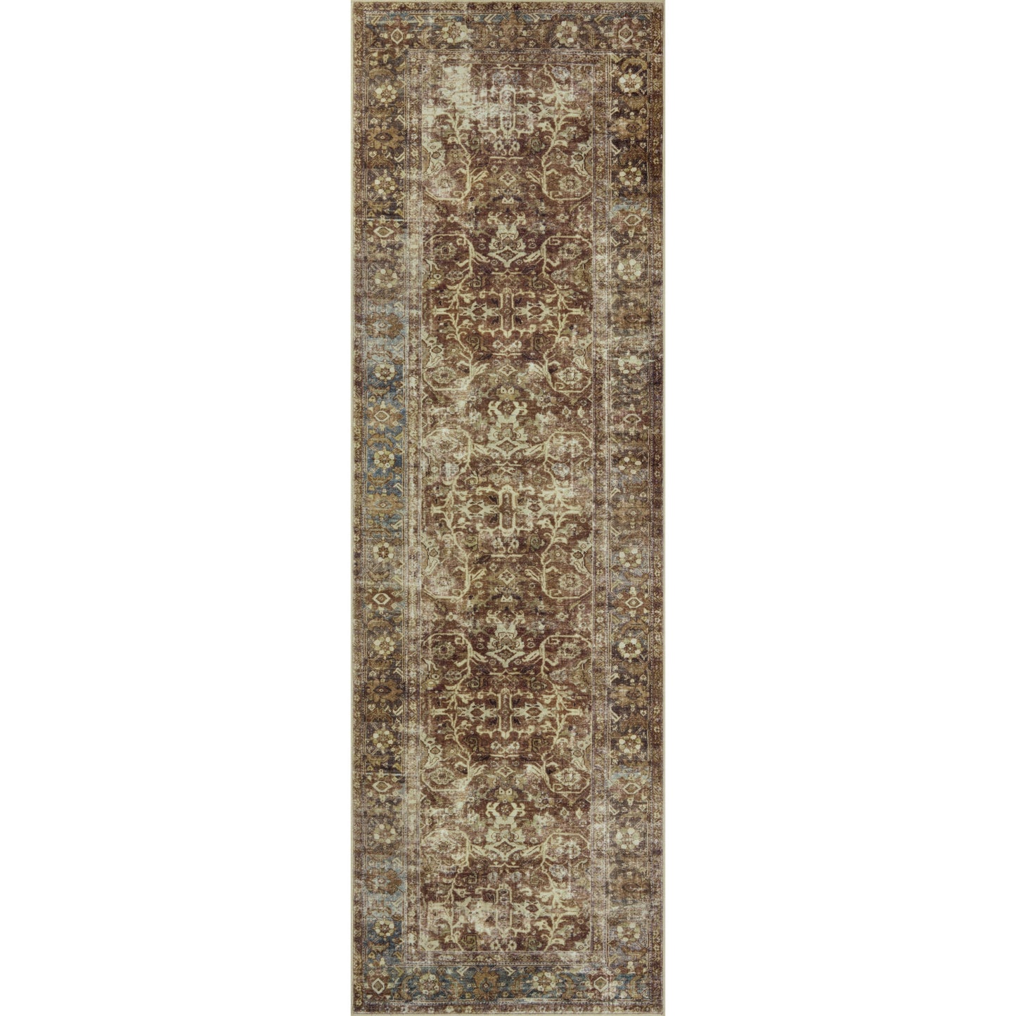 Sinclair Rust / Lagoon Rug | Magnolia Home by Joanna Gaines x Loloi