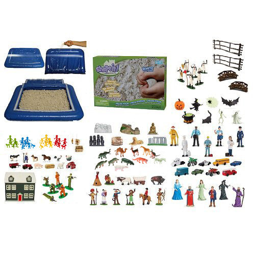 Sand Play Starter Set with Inflatable Tray & 5.5 lb Kinetic Sand