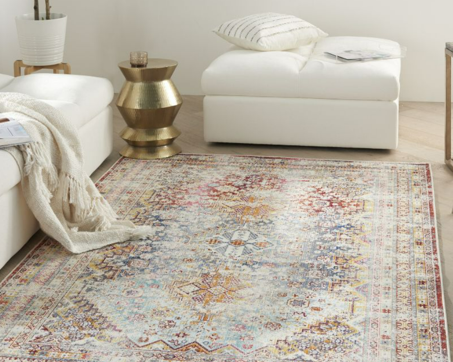 Round 6' Nourison Vintage Kashan VKA09 Indoor Area Rug