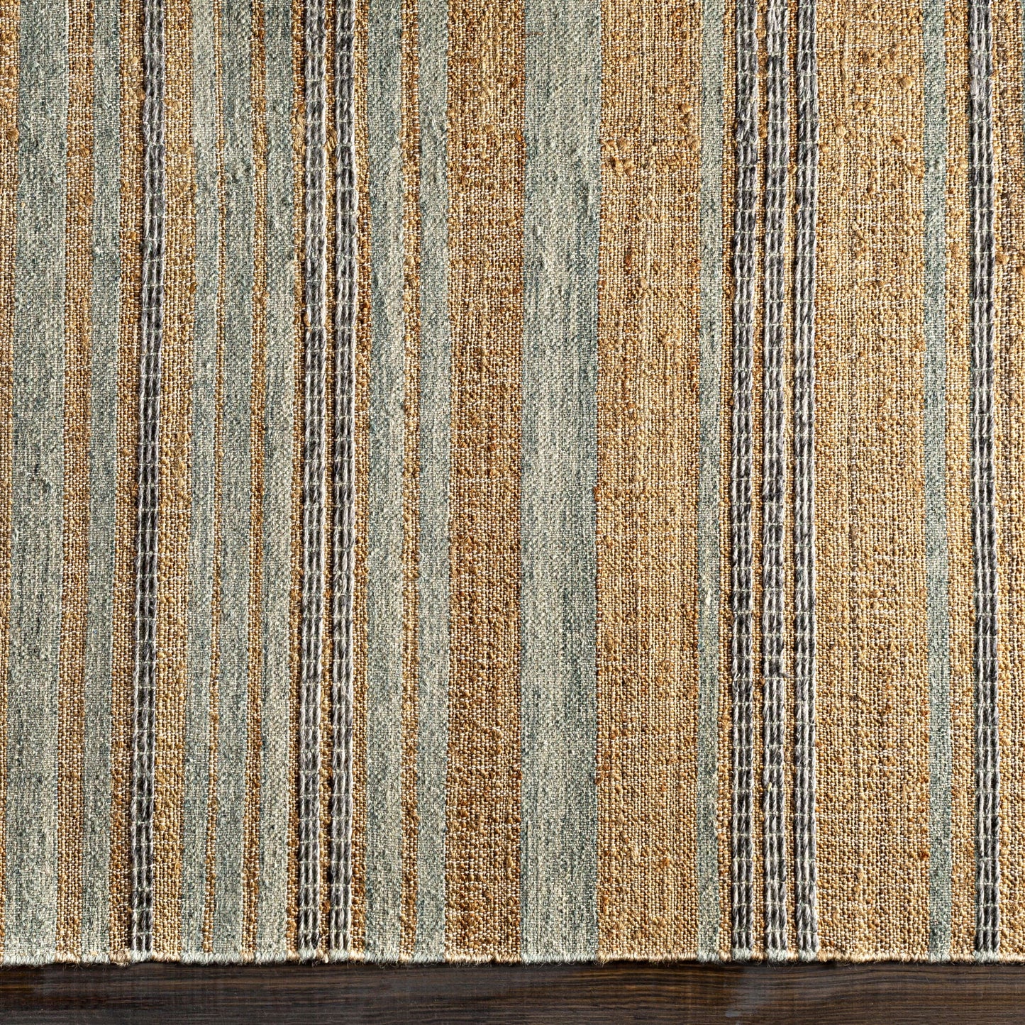 Banded Rug - Sea Glass