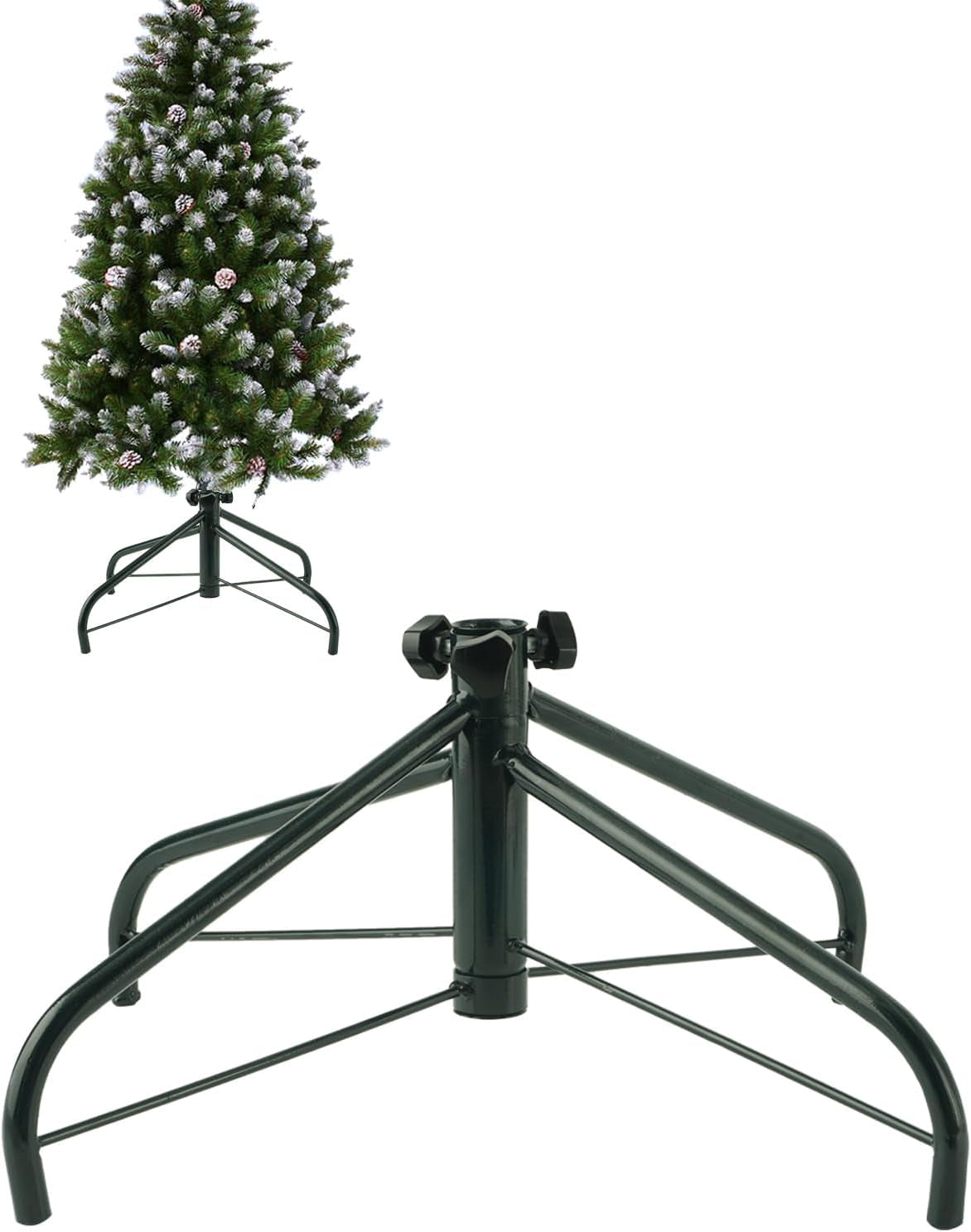 OVOV Christmas Tree Stand for Artificial Trees 17" Metal Xmas Tree Stand Christmas Tree Base for Live Tree (17")
