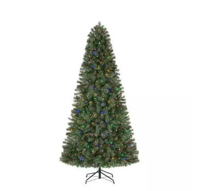 Home Accents Holiday 7.5 ft. Pre-Lit LED Festive Pine Artificial Christmas Tree - $60