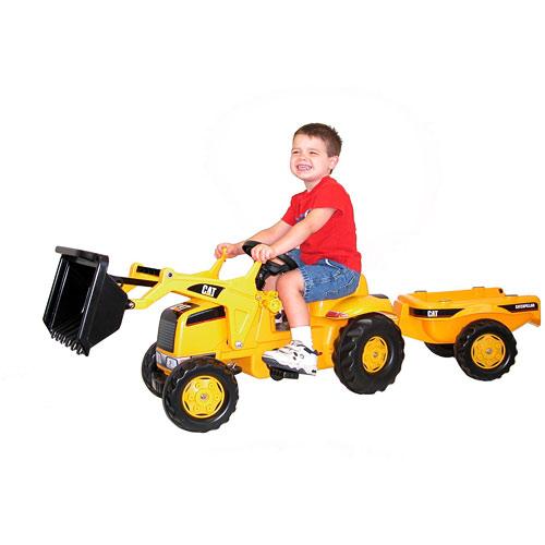 CAT Kid Tractor with Trailer