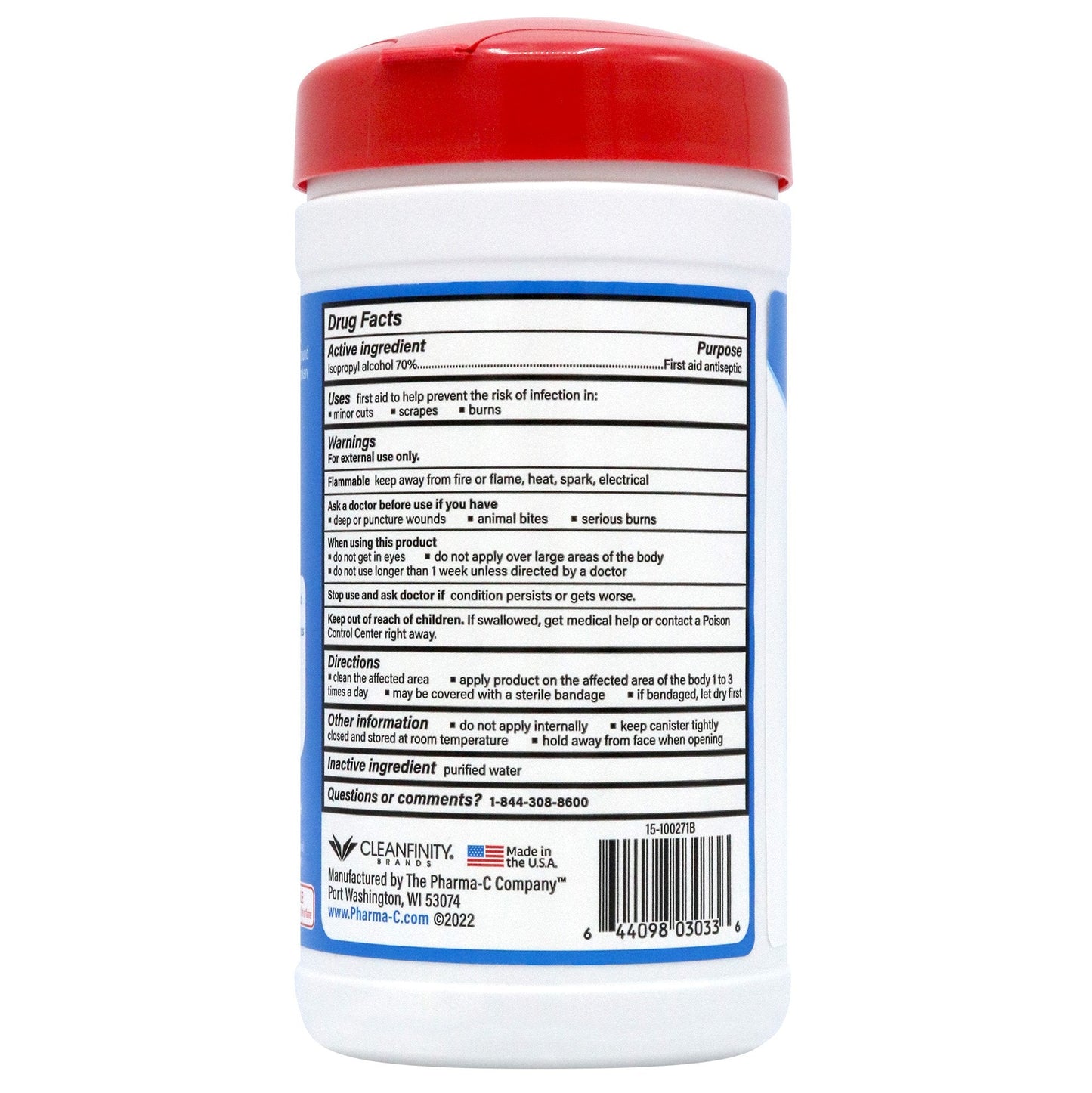 Pharma-C-Wipes® Isopropyl Alcohol Antiseptic
