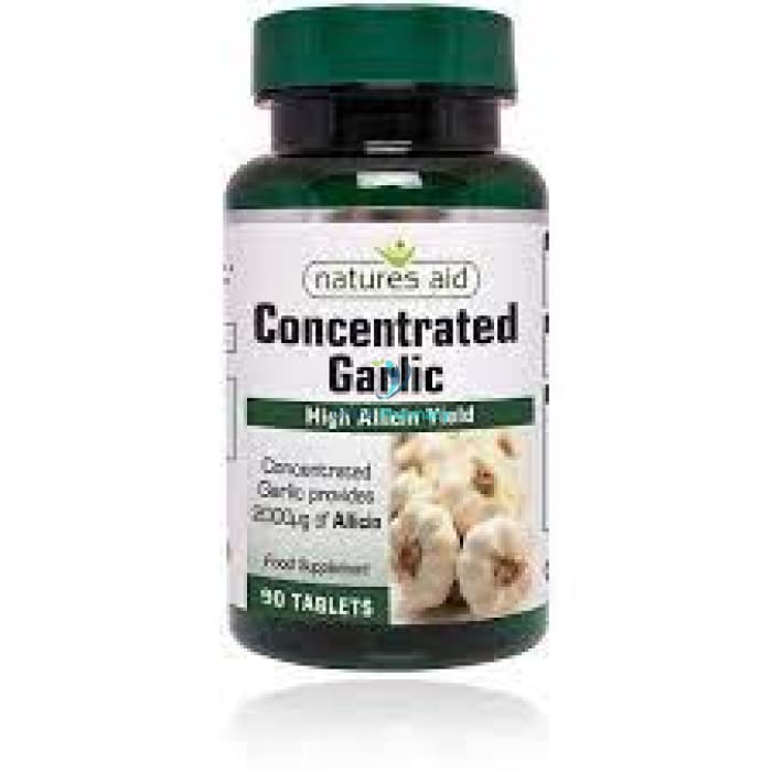 Natures Aid Garlic Concentrated 2000ug Allicin - 90 Pack