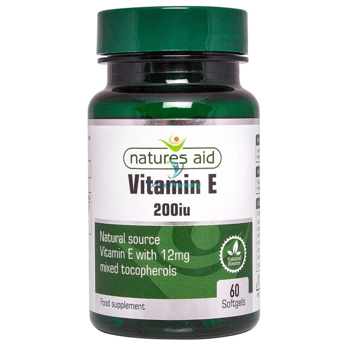 Natures Aid Vitamin E 200iu - 60 Pack