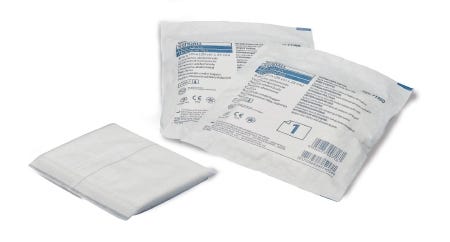 Dermacea Abdominal Pad with Wet Proof Barrier, 8" x 10" Rectangle, Sterile, Pack of 18, 12 Pack (216 Total) 22504910