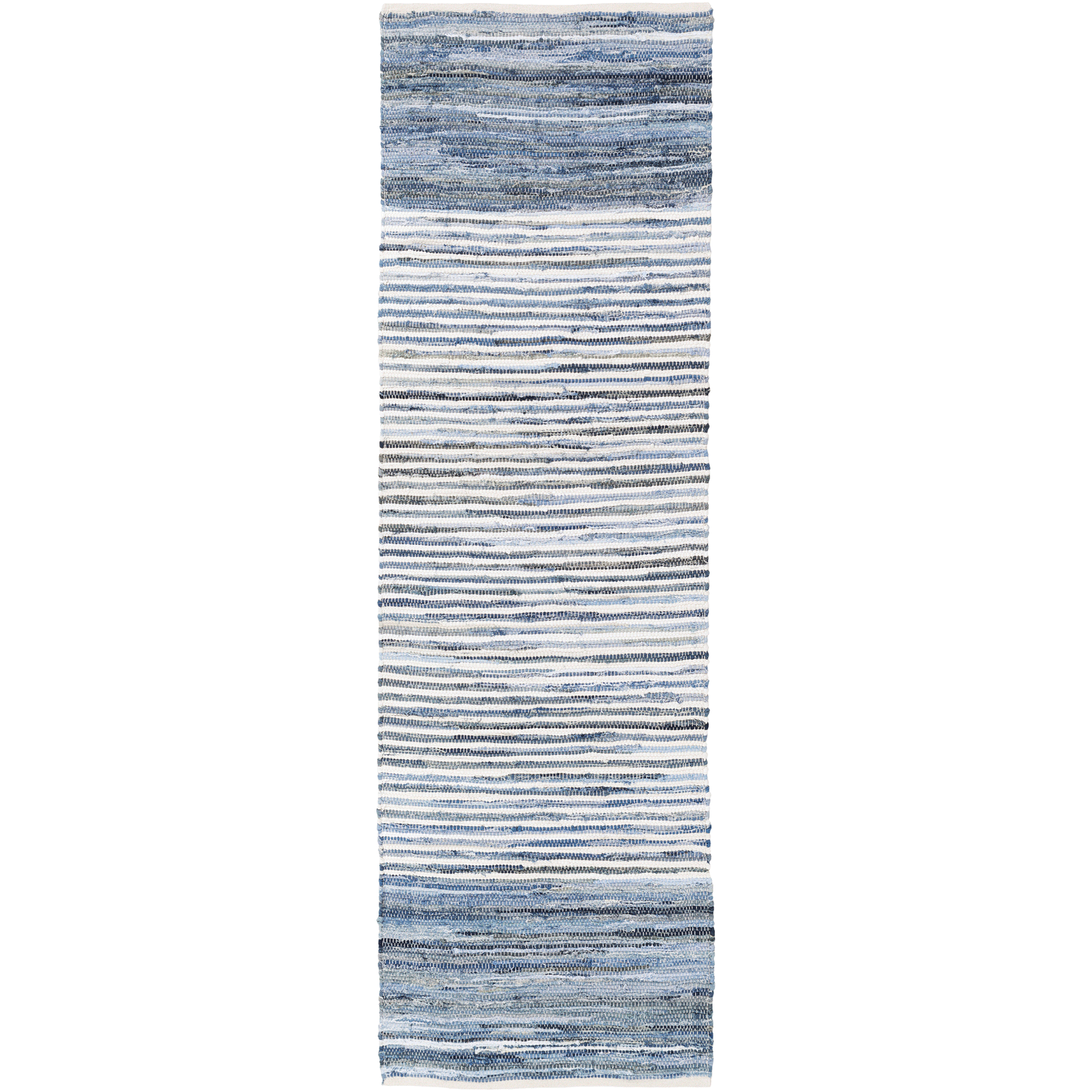 Denim Ombre Rag Rug - Marine