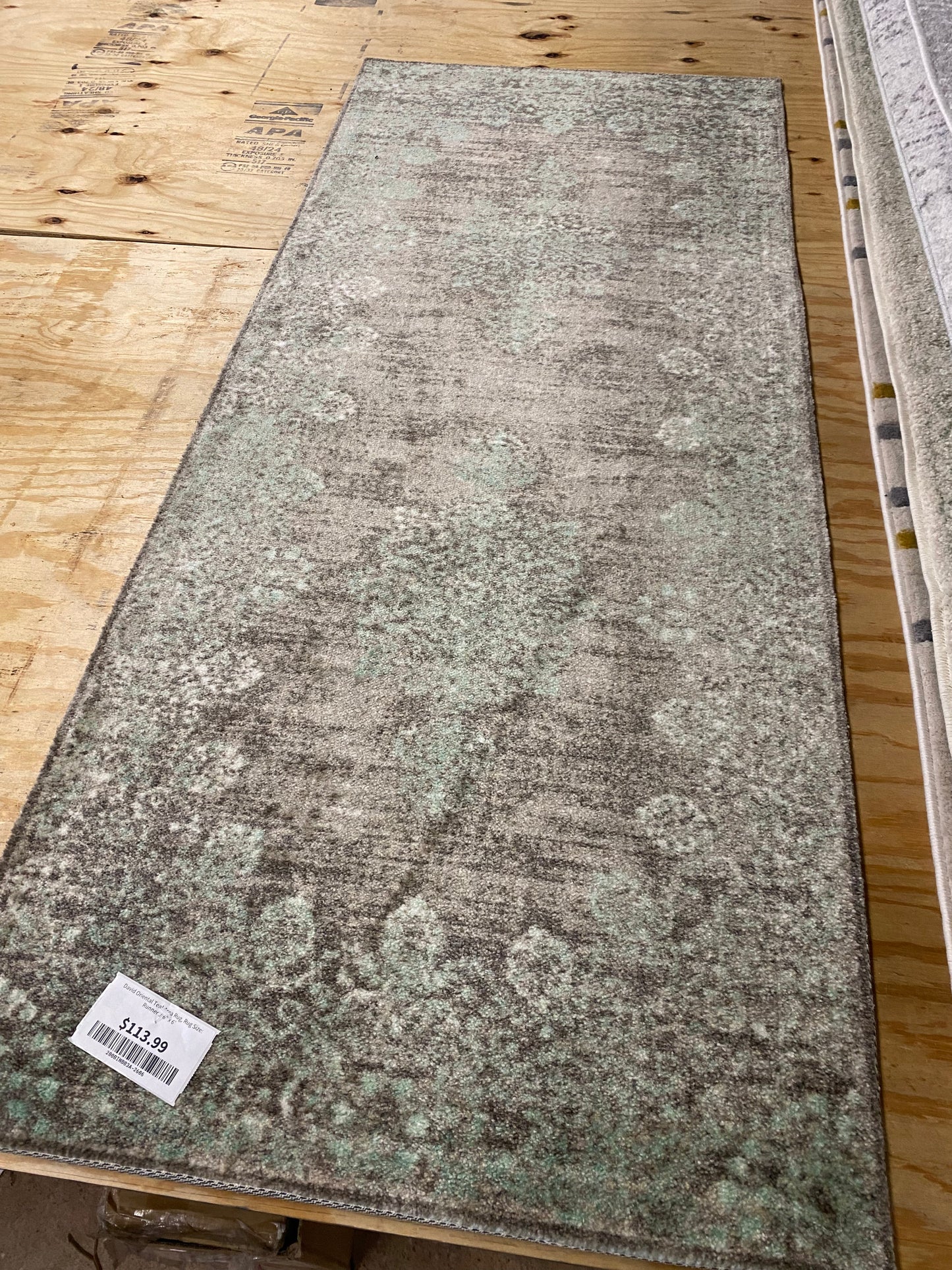 David Oriental Teal Area Rug, Rug Size: Runner 2'6" x 6'