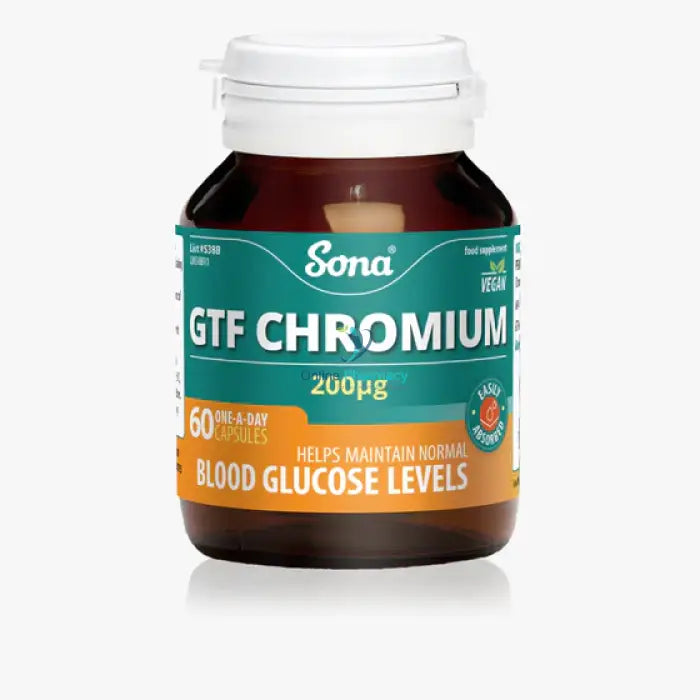 Sona GTF Chromium 200μg - 60 Capsules