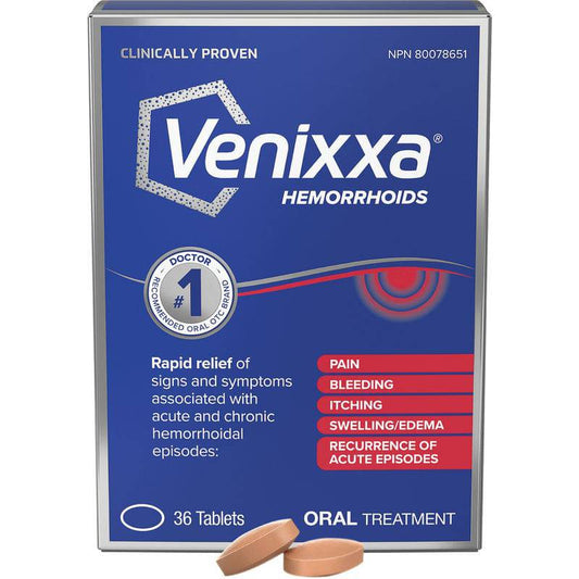Venixxa for Hemorrhoids 36 Tablets