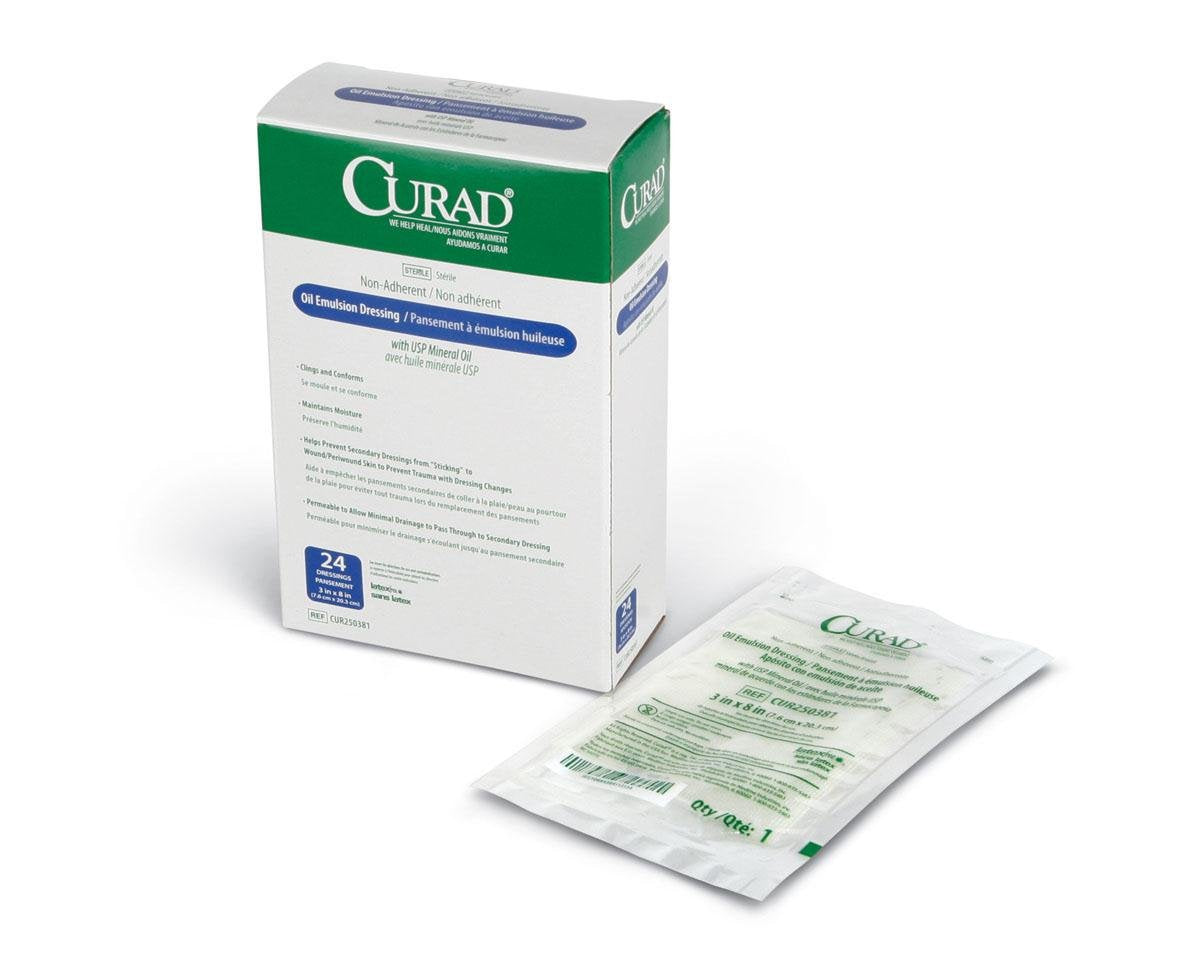 Curad CUR250381 Oil Emulsion Dressing Box of 24 84097401