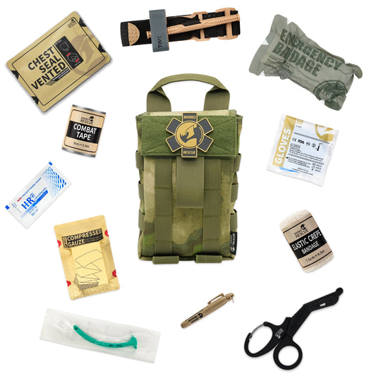 RHINO QF-001: Tactical Trauma and First Aid IFAK for Stop the Bleed Kits