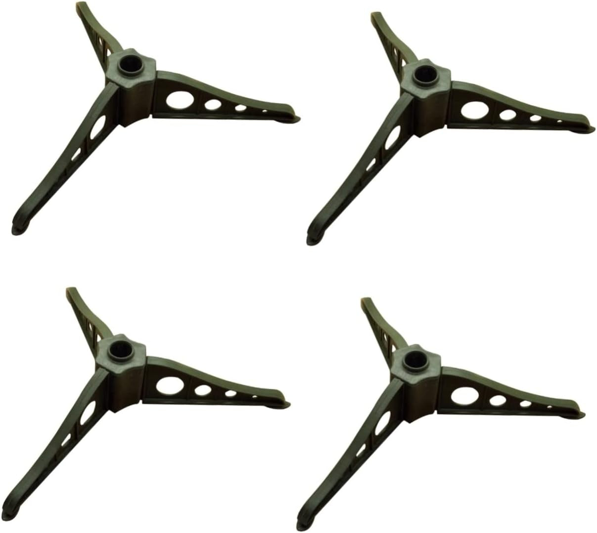 Amosfun Christmas Tree Base Frame Detachable Tree Stand Artificial Xmas Tree Stand Metal Christmas Tree Rotating Tree Stand Adjustable Base Metal Holder Home Christmas Tree Stand to Rotate Home & Garden > Decor > Seasonal & Holiday Decorations Amosfun Greenx4Pcs 15X5.5Cmx4Pcs