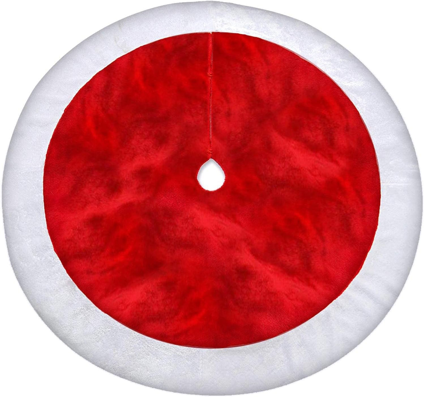 Christmas Tree Skirt, 11 Inch Mini White Snowflake Xmas Tree Skirt, Double Layer Faux Snowy Fur with Gold Sequins Skirts Used for Table Top, Birch Table Tree Lights, Christmas Party Home & Garden > Decor > Seasonal & Holiday Decorations xiongdichang Sq-H-120Cm 48 Inch