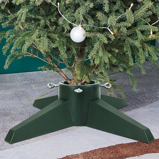 Blissun Christmas Tree Stand, Xmas Tree Base Stand, Christmas Tree Holder for Real Trees, Green