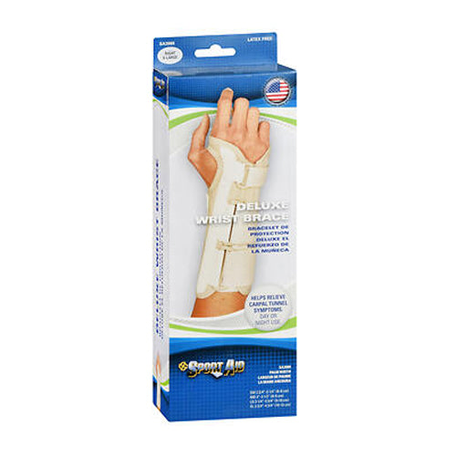 Scott Specialties, Sportaid Wrist Brace Deluxe Right, Beige X-Large 1 each