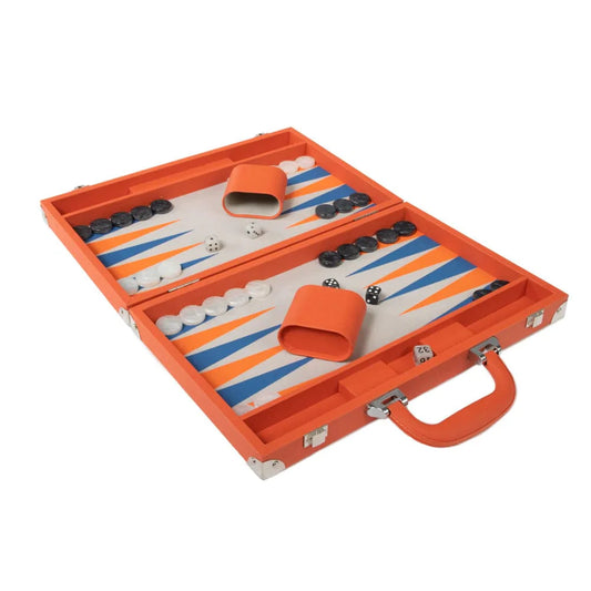 Ellen Backgammon Set in Orange
