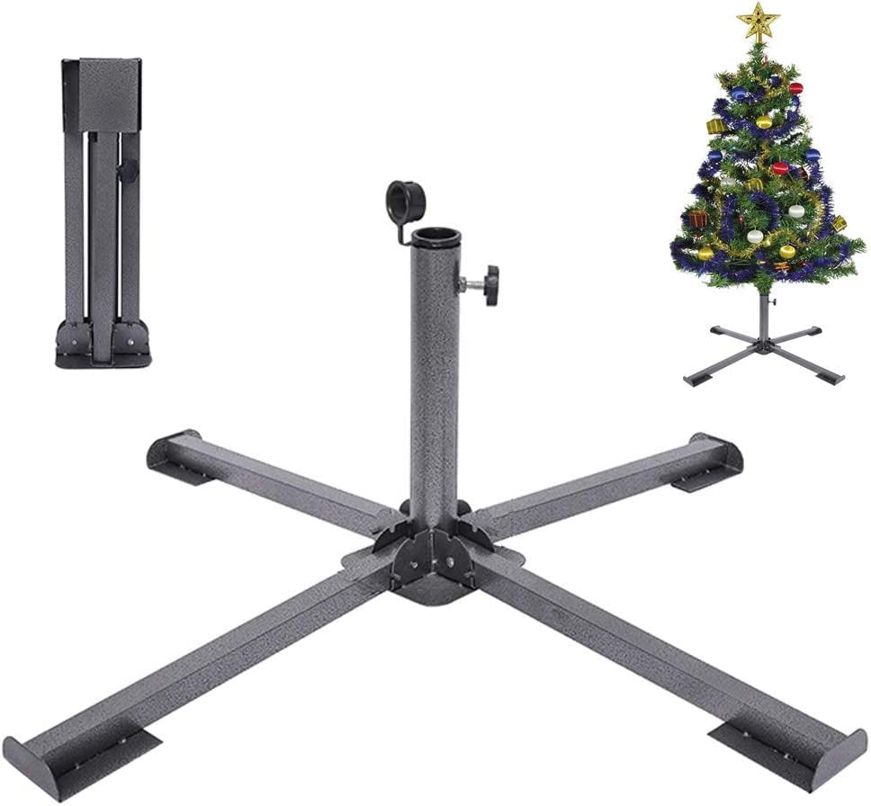 Christmas Tree Stand Heavy Duty Folding Artificial Christmas Tree Stand (16.5"/42Cm,Dia 1.25"/3.2Cm) Home & Garden > Decor > Seasonal & Holiday Decorations Sivya 33.5"/85Cm