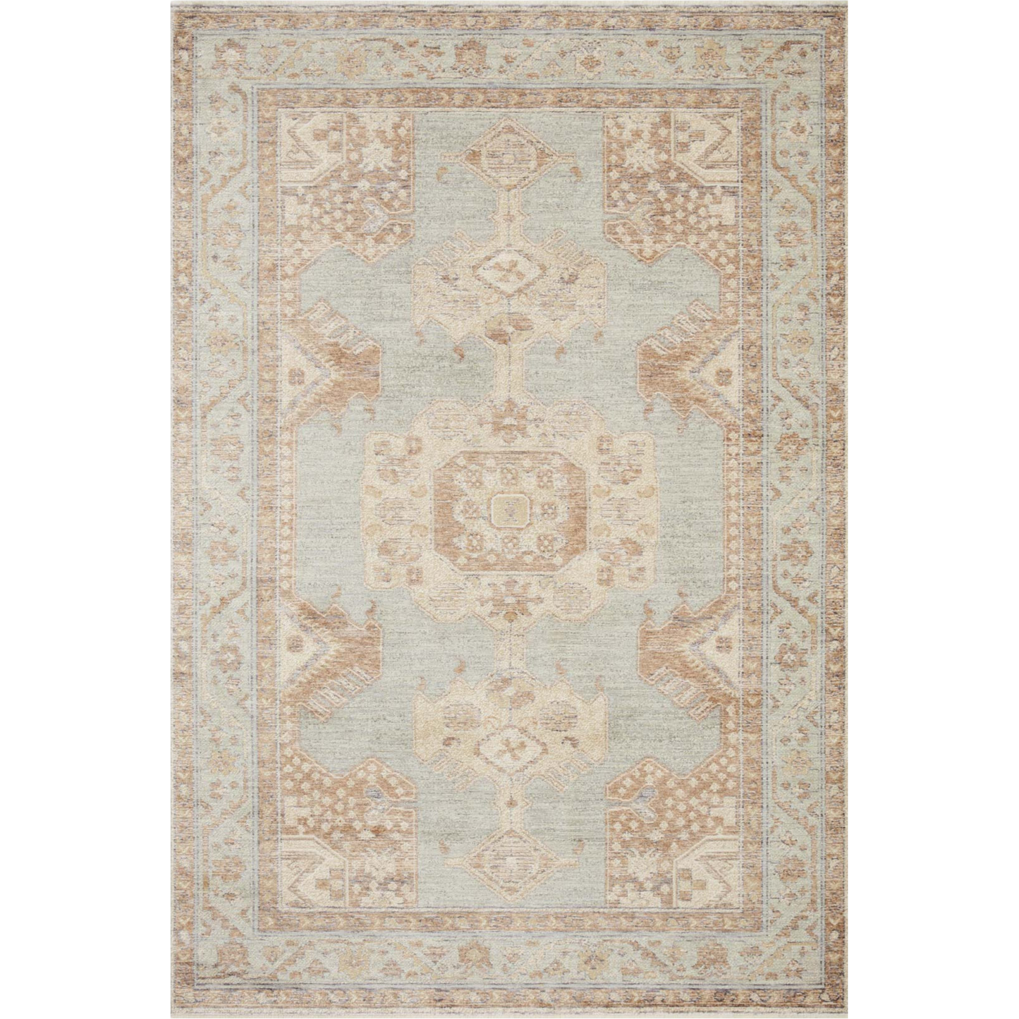 Carlisle Seafoam / Taupe  Rug | Magnolia Home by Joanna Gaines x Loloi